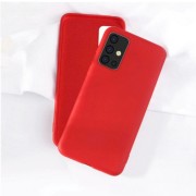 Чехол-накладка для Samsung A41 серия "Оригинал", Soft Touch, красный
