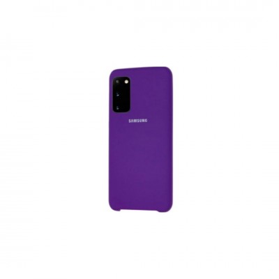 Чехол-накладка для Samsung A41 серия "Оригинал", Soft Touch, темно-фиолетовый