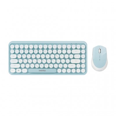 Комплект клавиатура+мышь мультимедийный Smartbuy (SBC-626376AG-M), мятно-белый