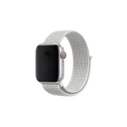 Ремешок для Apple Watch 42-44mm, нейлоновый на липучке, белый