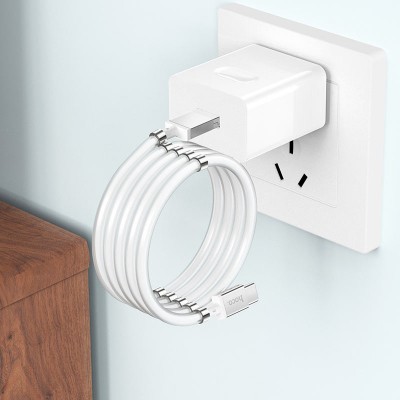 Hoco кабель для iPad/iPhone 5/6 U91 Magic magnetic, магнитный, белый
