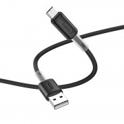 Hoco кабель Micro USB X48 Soft silicone силиконовый, черный
