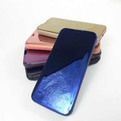 Чехол-книга Clear View для Xiaomi Redmi Note 8T, темно-синий
