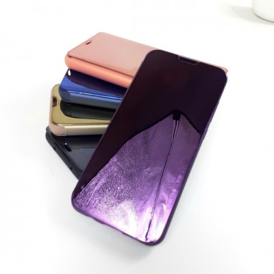 Чехол-книга Clear View для Samsung A21S, фиолетовый