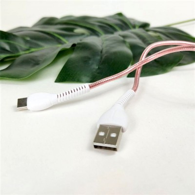 XO NB106 кабель Micro USB, 2.1A, длина 1м, золотисто-розовый