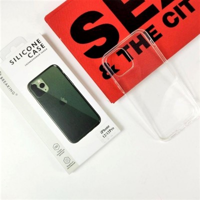 Чехол-накладка силиконовая для iPhone 12 Pro Max (6.7") Breaking, прозрачный