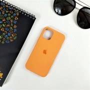 Чехол-накладка для iPhone 12 (6.1") серия "Оригинал" №27, закр. низ, морковный