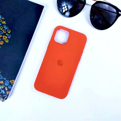Чехол-накладка для iPhone XS Max серия "Оригинал" №13, оранжевый