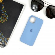 Чехол-накладка для iPhone 12 Pro Max (6.7") серия "Оригинал" №67, закр. низ, синяя сталь