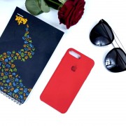 Чехол-накладка для iPhone 12 Mini (5.4") серия "Оригинал" №14, закр. низ, красный