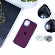 Чехол-накладка для iPhone 12 Mini (5.4") серия "Оригинал" №52, закр. низ, фиолетовый виноград
