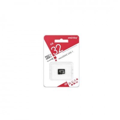 Micro SD 32GB SmartBuy (Class 10) без адаптера (SB32GBSDCL10-00)