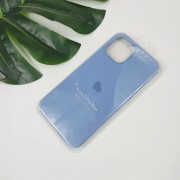 Чехол-накладка для iPhone 12 Mini (5.4") серия "Оригинал" №24, закр. низ, лазурный
