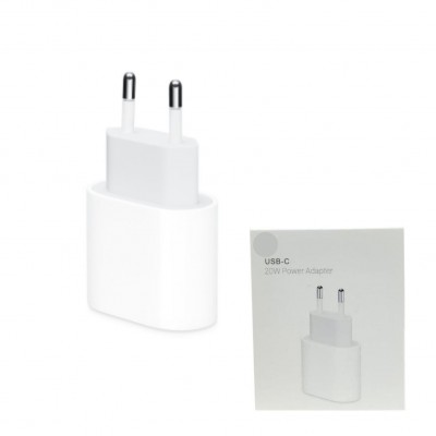 СЗУ для iPhone, USB-C, 20W, USB, белый