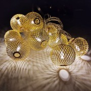 Perfeo гирлянда светодиодная "Шар 1" 10LED, металл, 1.5м, 2хАА (PF_A4913)