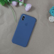 Чехол-накладка для iPhone XR серия "Оригинал" №93, синяя пыль