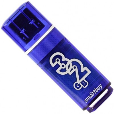 USB 32GB SmartBuy 3.0/3.1 Glossy Series Dark Blue (SB32GBGS-DB), синий