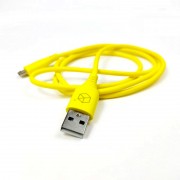 Breaking кабель Micro USB Silicone, 2.4A, длина 1м (21623), желтый