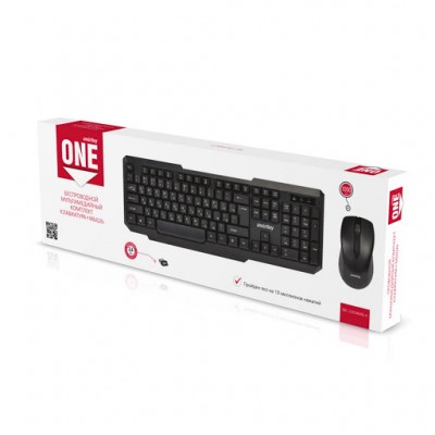 Комплект клавиатура+мышь мультимедийный Smartbuy ONE 230346AG (SBC-230346AG-K), черный