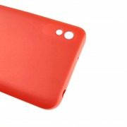 Чехол-накладка для Xiaomi Redmi 9A, силиконовый Breaking Soft Touch с микрофиброй, красный
