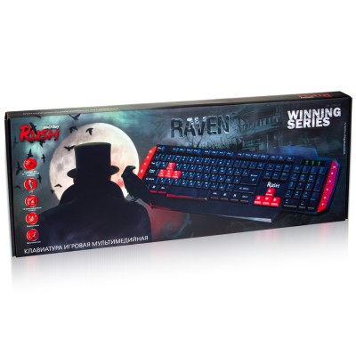 Клавиатура игровая мультимедийная Smartbuy RUSH Raven 200 USB (SBK-200GU-K), черный