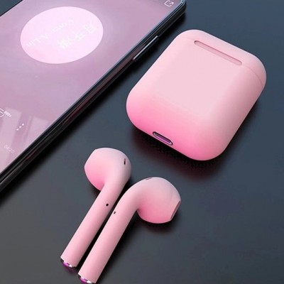 Гарнитура Bluetooth AIRS inPods 12 TWS V5.0 с анимацией, розовый