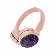 Наушники Bluetooth полноразмерные RBG Light KD75, розовый