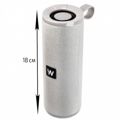 Колонка WALKER WSP-110, Bluetooth, 5Вт*2, серый