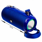 Колонка WALKER WSP-140, Bluetooth, 5Вт*2, подсветка, синий