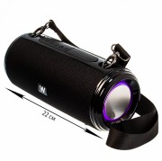 Колонка WALKER WSP-140, Bluetooth, 5Вт*2, подсветка, черный