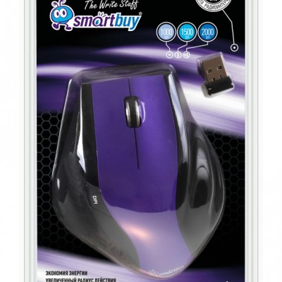 Мышь беспроводная Smartbuy 613AG фиолет/черная (SBM-613AG-PK)