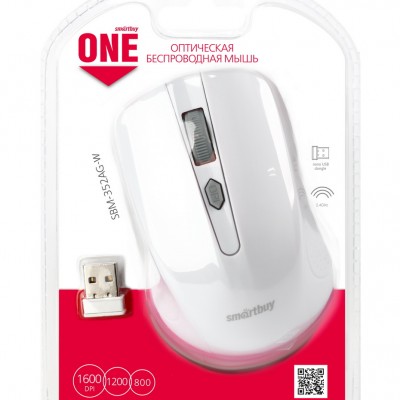 Мышь беспроводная Smartbuy ONE 352 (SBM-352AG-W), белый