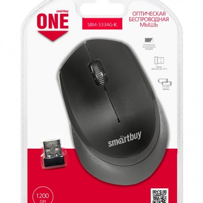 Мышь беспроводная Smartbuy ONE 333AG-K (SBM-333AG-K), черный