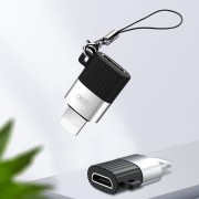 Адаптер XO-NB149-B, Micro USB/Lightning, черный