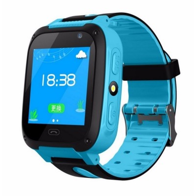 Детские Часы Smart S4- сим-карта/GPS/камера, (поврежденная упаковка), голубой