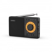 Perfeo радиоприемник аналоговый,всеволновый ЗАРЯ/MP3/ питание 18650 (i10BK), черный