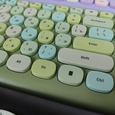 Комплект клавиатура+мышь мультимедийный Smartbuy 666395 (SBC-666395AG-G), зеленый