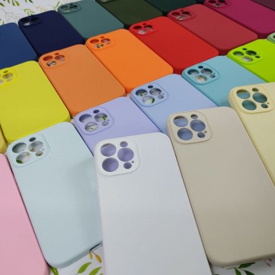 Чехол-накладка для iPhone 12 Mini Silicone Case (без лого) №43, голубое небо