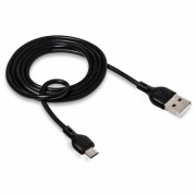 XO NB200 кабель Micro USB, 2.1А, прорезиненная оплетка, 2 метра, черный