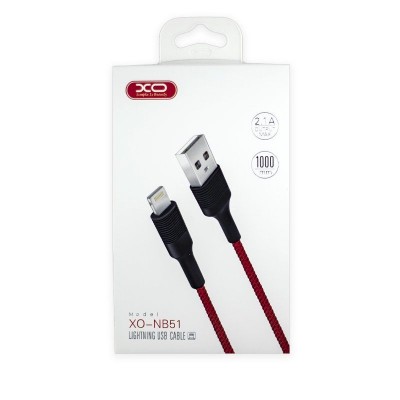 XO NB051 кабель Micro USB, длина 1м, красный