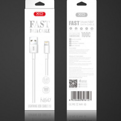 XO NB047 кабель Micro USB, длина 1м, белый