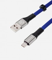 Breaking кабель Micro USB Nylon, 2.4A, длина 1м (21421), синий