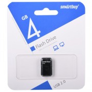 USB 4GB SmartBuy ART Black (SB4GBAK), черный