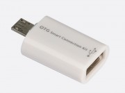 Адаптер Micro-USB to USB-A Smartbuy (SBR-OTG-W), белый