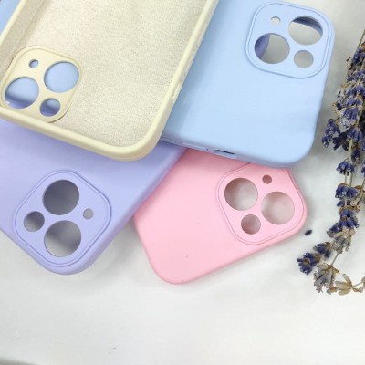 Чехол-накладка для iPhone 13 Silicone Case (без лого) №05, сиреневый