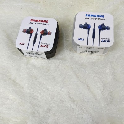 Наушники Samsung Ank Earphones M22, 3,5mm, черно-красный