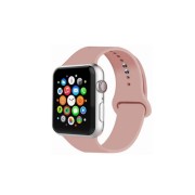 Ремешок для Apple Watch 42-44mm, силиконовый №19, песочно-розовый