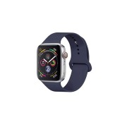 Ремешок для Apple Watch 42-44mm, силиконовый №20, синий кобальт