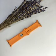 Ремешок для Apple Watch 42-44mm, силиконовый №27, морковный