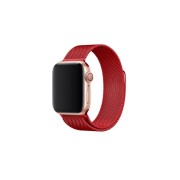 Ремешок для Apple Watch 38-40mm, "Миланская петля" металлический, красный